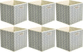 Amazon Basics Collapsible Cube Storage Organizer Bins, 10.5 x 10.5 x 11 inches by AmazonBasics