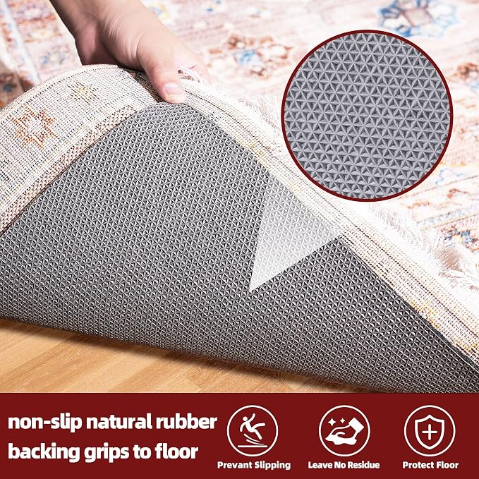 BAGAIL Felt and Natural Rubber Backing Rug Pads 1/8” Thick, 3 x 5 Ft Non Slip - Image 4