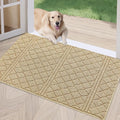 REFETONE Indoor Doormat, Front Back Door Mat 24"x36" Absorbent Rubber Backing by Refetone