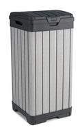Keter Rockford Resin 38 Gallon Outdoor Kitchen Trash Can by Keter