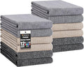 Homaxy Premium Kitchen Towels, Large Cotton Kitchen Hand Towels, Flat and Terry by Homaxy