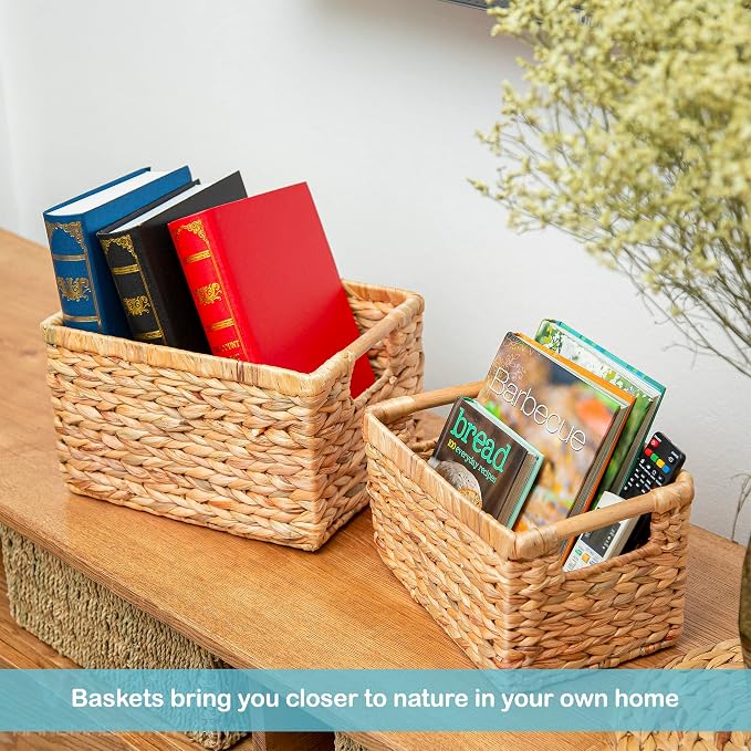 Natural Water Hyacinth storage basket - Image 6