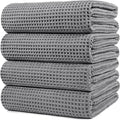 POLYTE Microfiber Oversize Quick Dry Lint Free Bath Towel, 60 x 30 in, 4 Pack by Polyte