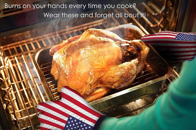 Kitchen perfection XL Silicone Smoker Oven Gloves-Extreme Heat Resistant BBQ - Image 3
