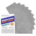 KING MOUNTAIN 10 Sheets Black Window Repair Patches, 58 in Repair Kit by ForABetterHomeLife