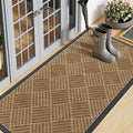 Smiry Front Door Mat Outside Entrance, Heavy Duty Outdoor Indoor Mat, Natural by Smiry