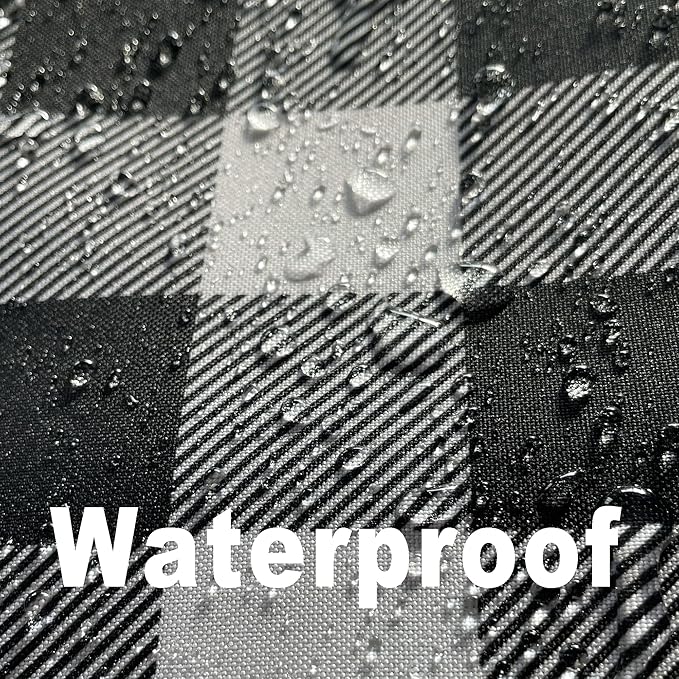Waterproof Checkered Tablecloth Fabric - Image 3