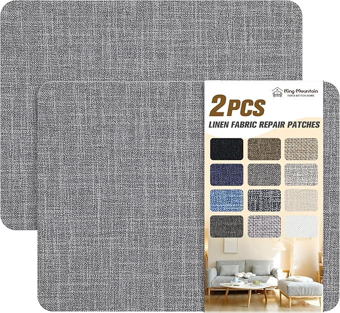 Fine Linen Repair Patches, Self-Adhesive Linen Fabric Patches, 8X11 inch 2 PCS by ForABetterHomeLife