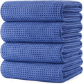 POLYTE Microfiber Oversize Quick Dry Lint Free Bath Towel, 60 x 30 in, 4 Pack by Polyte