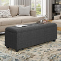 Ottoman with Storage 38 inches, Furniture End of Bed Storage Benches, Long by Unknown