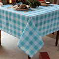Classic Gingham Plaid Tablecloth Fabric by Essifunia