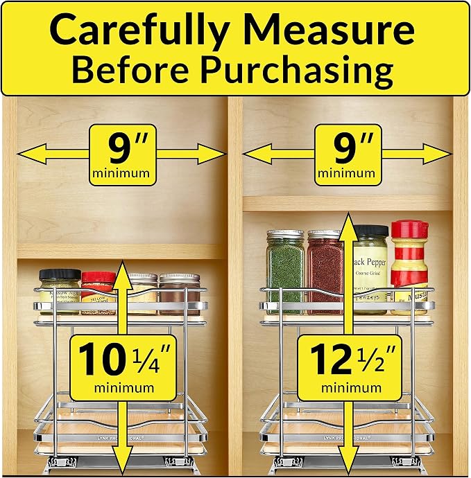 LYNK PROFESSIONAL® Élite™ Pull Out Spice Rack Organizer - Image 4
