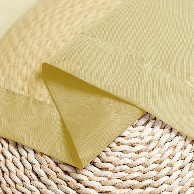 Chyhomenyc Sheer Yellow Tier Curtains 24 Inch Length, Small Window Curtains - Image 6