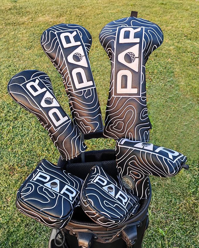 Big Teeth Golf Club Covers Full Set Driver Headcover Fairway Wood Hybrid Golf - Image 3