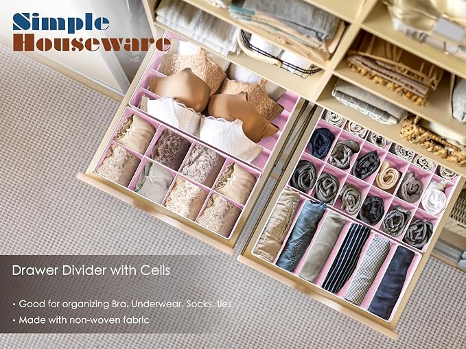 Simple Houseware 4-Pack Drawer Organizer Set - Image 6