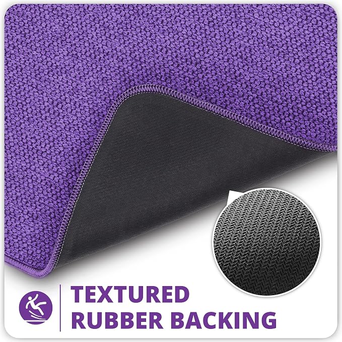 Toilet Rugs U Shaped Bathroom Rug, Machine Washable Non Slip Quick Dry Super - Image 4