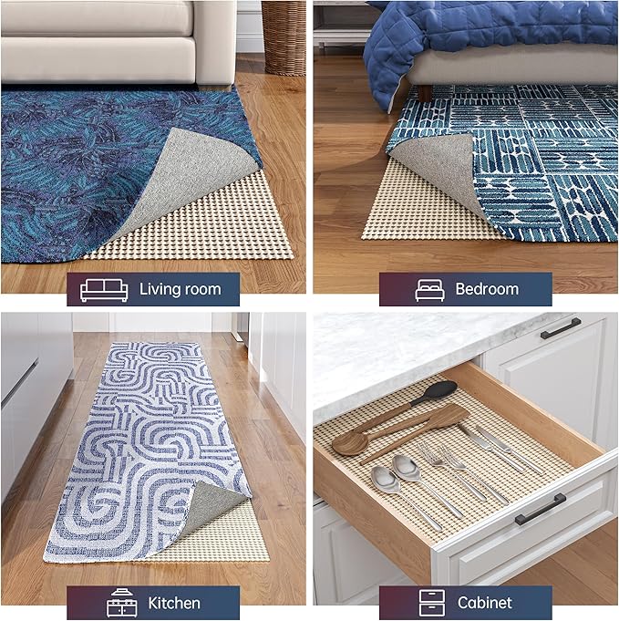 Non-Slip Rug Pad Gripper 7x10 Feet, Anti Skid Mat - Image 6