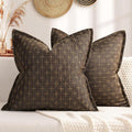 ZWJD Pillow Covers 26x26 Set of 2 Soft Polyester Textured Pillow Covers by ZWJD