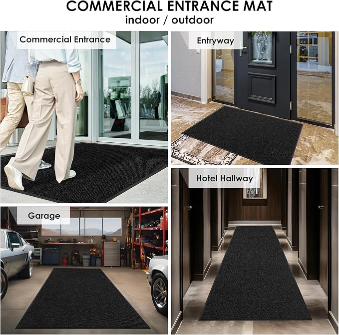 4′ x 14′ Front Door Mat Indoor Outdoor Entrance, Commercial Floor Mat Heavy - Image 8