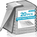 20 Pcs New Upgrade 3-Layer Metal Dish Cloth, No Scratches and No Odor, Kitchen by Unknown