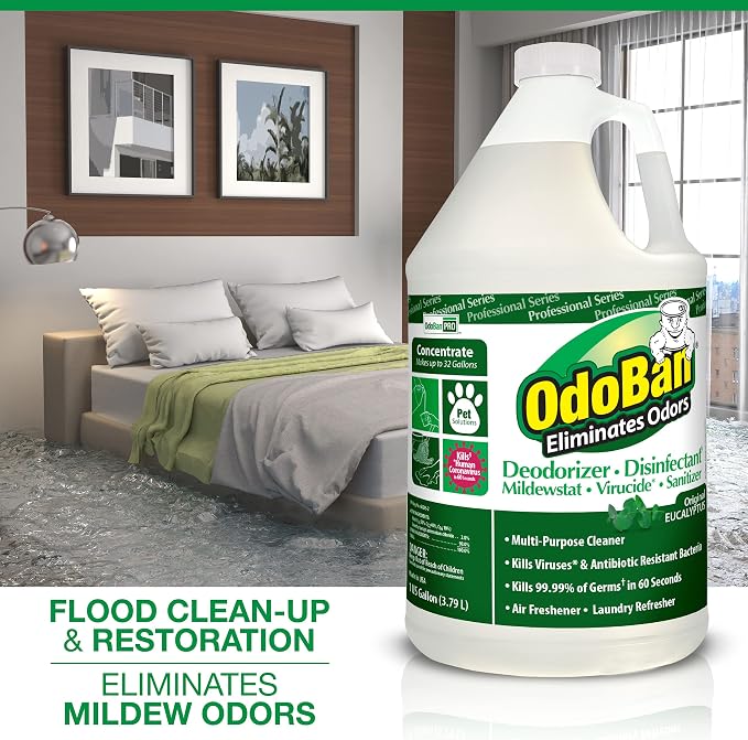 OdoBan Professional Disinfectant and Odor Eliminator Concentrate, 4 Gallons - Image 4