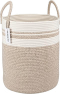 Cotton Rope Laundry Basket Hamper by XUANGUO