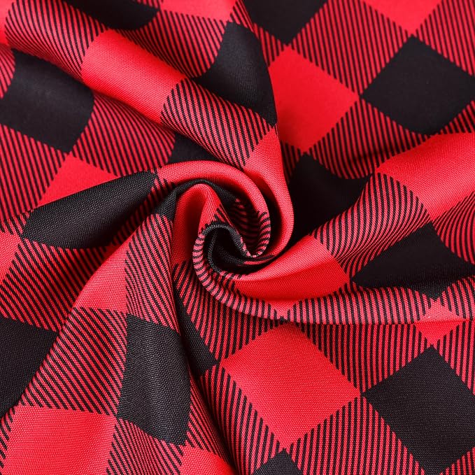 Gingham Xmas Tablecloth Fabric - Image 7