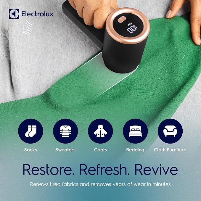 Electrolux Rechargeable Fabric Shaver | 3-Speed Lint Remover - Image 3