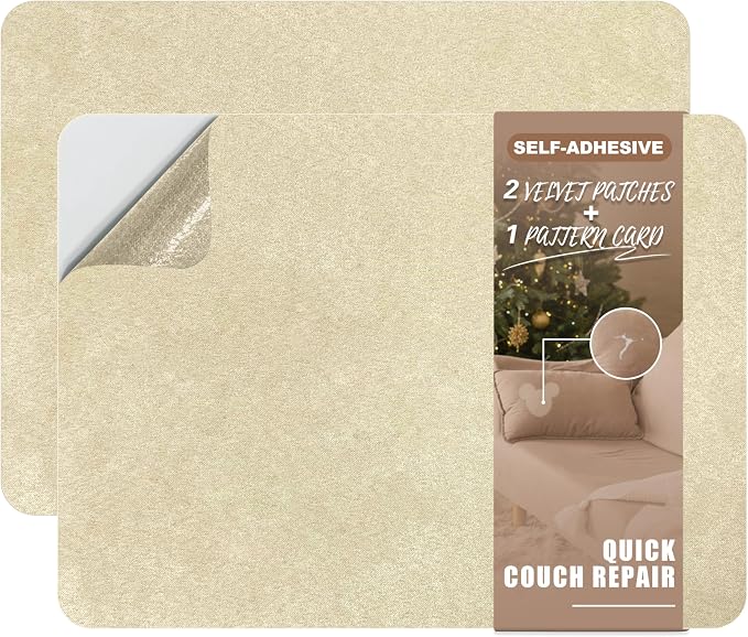 Azobur Fabric Couch Repair Patch 8.3 x 11 inches, Self-Adhesive Fabric Repair by Azobur