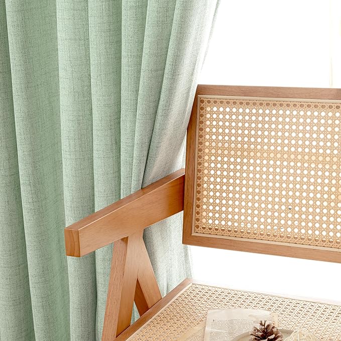 YoungsTex Sage Green Curtains 72 Inch Length - Image 4