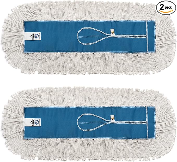 Nine Forty Industrial-Grade 18x5 Cotton Dust Mop Head Refills, Perfect by NineForty