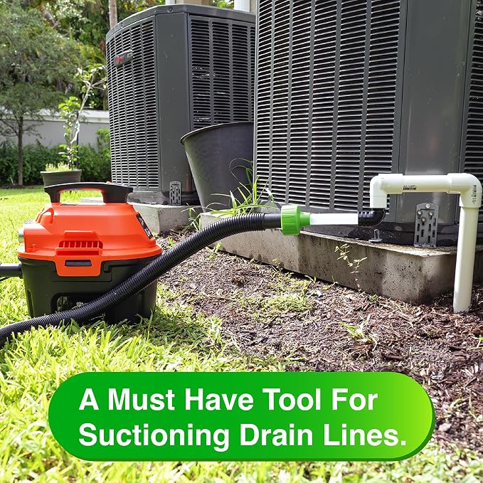 AC Drain Line Cleaner Adapter Evacuates & Unclog AC Drain Line - Image 6
