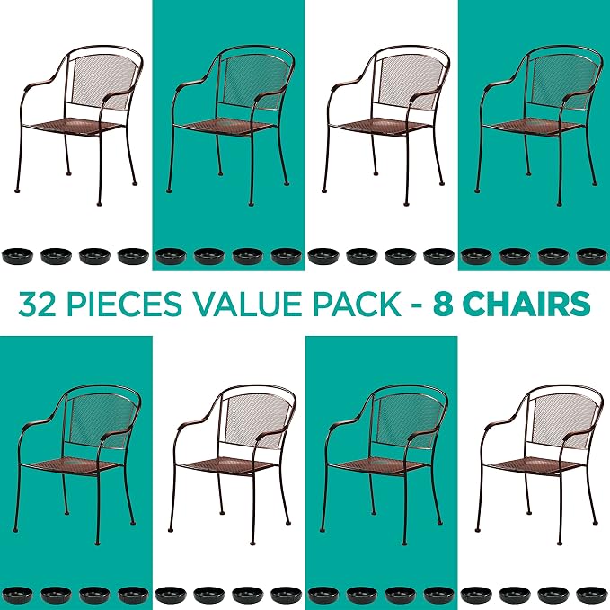 Wrought Iron Patio Furniture Feet Caps - Image 5