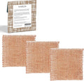 Naroa Copper Scrubbing Pads 3 Pack | 2-Ply Non-Abrasive Metal Mesh Scrubber | by Naroa