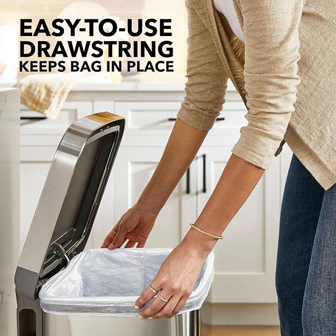 Glad ForceFlex Tall Kitchen Drawstring Trash Bags, 13 Gal, Fragrance Free - Image 4