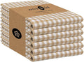 Native Fab 6 Pack Gingham Mini Check Kitchen Hand Towels Set by NativeFab