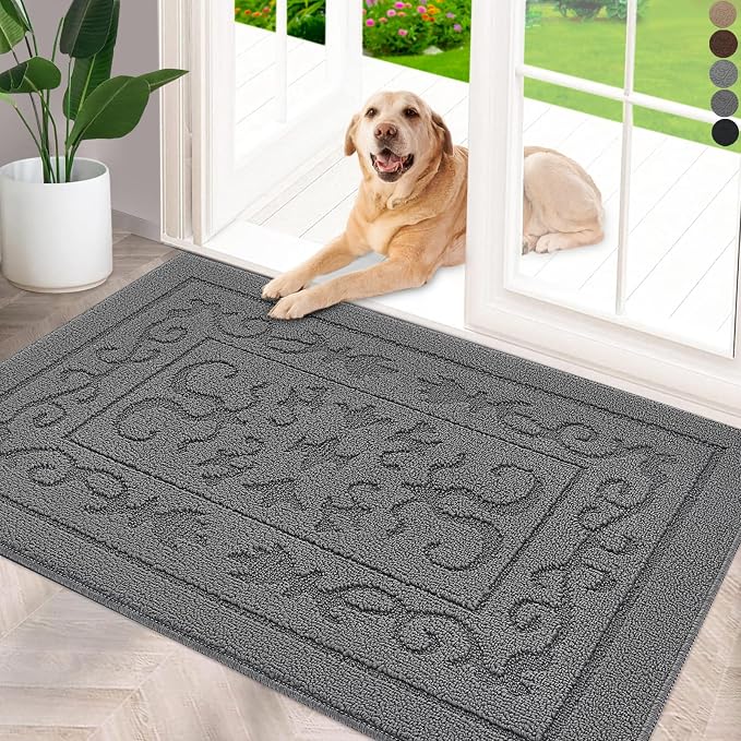 FONEYI Indoor Door Mat 20" x 32", Dirt Trapper Door Mats Non-Slip Entryway Rugs by FONEYI