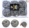 6 Pcs Simba Stainless Steel Wool Scrubber Pads by Unknown