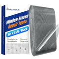 KING MOUNTAIN Black Window Screen Repair Tape, 3inX35FT Heavy Duty Screen by ForABetterHomeLife