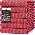 Homaxy Premium Kitchen Towels, Large Cotton Kitchen Hand Towels, Flat and Terry by Homaxy