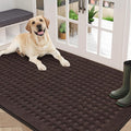 BEQHAUSE Waffle Door Mats Indoor 36"x60", Dog Mat by BEQHAUSE