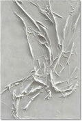 NANKAI Hand-Painted White Texture Abstract Art Painting Minimalist Art Home by NANKAIOilPaintingArt