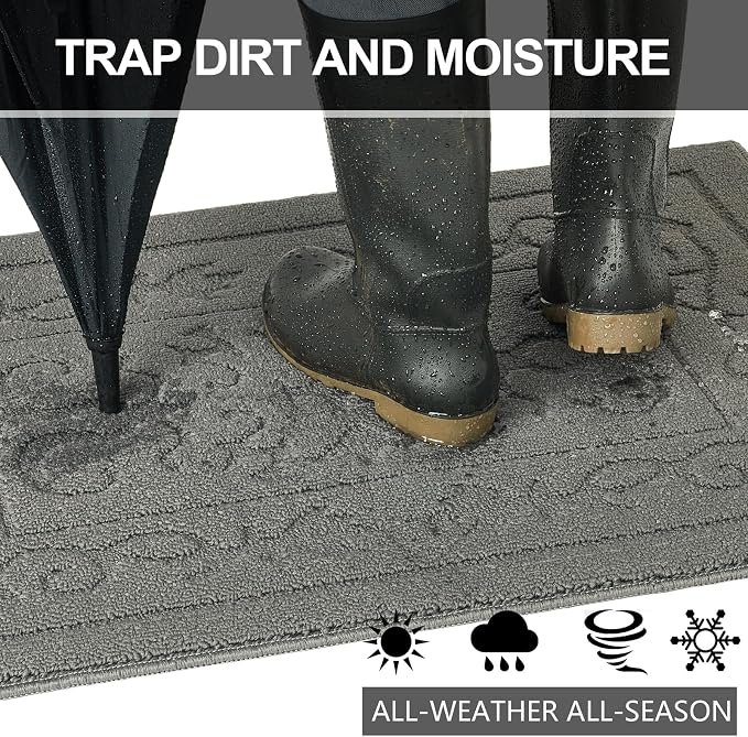 FONEYI Indoor Door Mat 36" x 59", Dirt Trapper Door Mats Non-Slip Entryway Rugs - Image 4