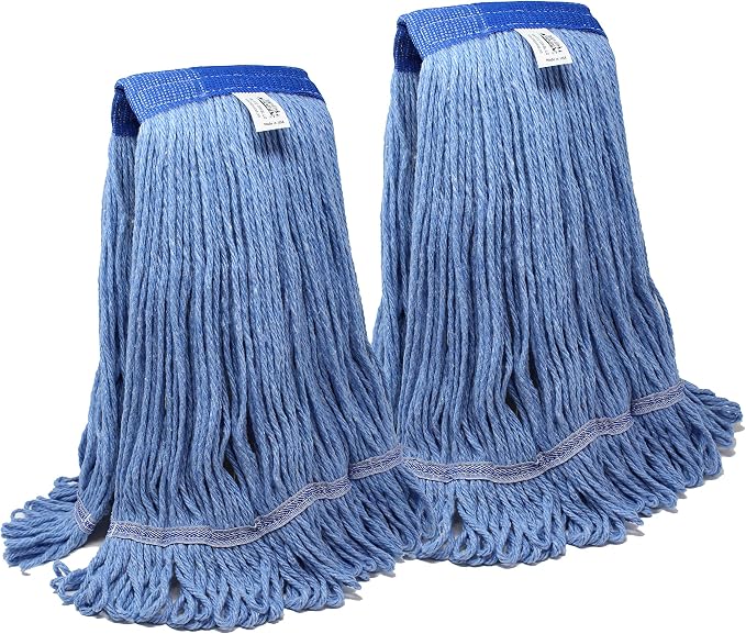 Turkey Creek Essentials Mop Heads Commercial Grade USA Made Looped End Heavy by TurkeyCreekEssentials