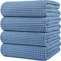 POLYTE Microfiber Oversize Quick Dry Lint Free Bath Towel, 60 x 30 in, 4 Pack by Polyte